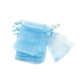 Torebki z organzy błękitne 12 x 18cm op. 24szt SO-31-02