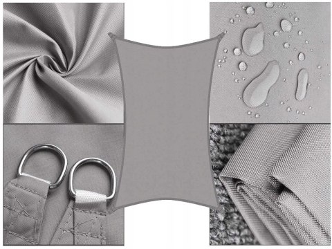 Żagiel przeciwsłoneczny ogrodowy wodoodporny 3x4m