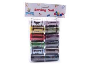 Zestaw nici 12szt. mix kolor