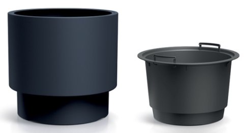 Donica Heos 10l 30cm antracyt