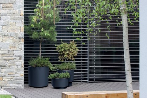 Donica Heos 10l 30cm antracyt