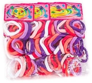 Gumki do włosów 72szt L7389