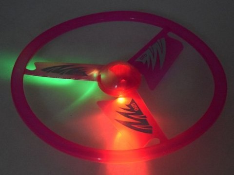 Latający dysk z naciągiem efekt świetlny SP0639 NI