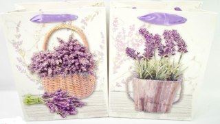 Torebki papierowe 12szt. 18 x 23cm LAWENDA 0179