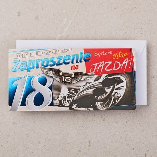 Zaproszenia 10szt ''18-nastka'' ZP-04