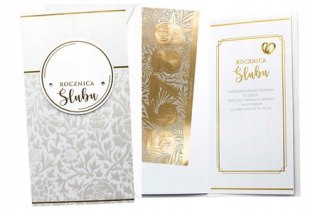 Karnet Rocznica Ślubu wymienne cyfry PM-334