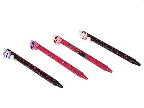 Długopis żelowy ścieralny z kotkiem 36szt.