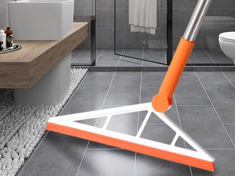 Miotła silikonowa szczotka do wody i innych zabrudzeń z kijem magic długa ściągaczka do szyb 24512