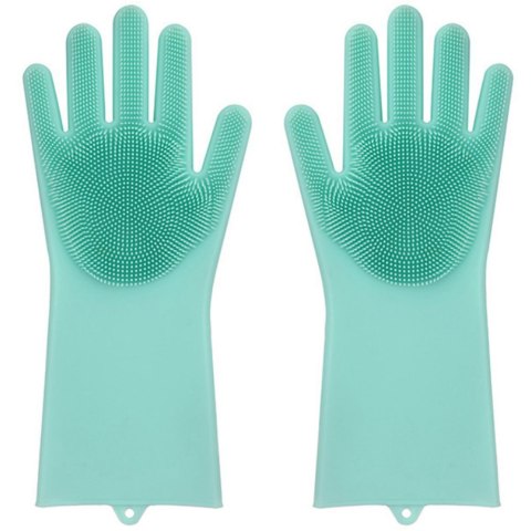 Rękawice do mycia naczyń myjka kuchenne silikonowe