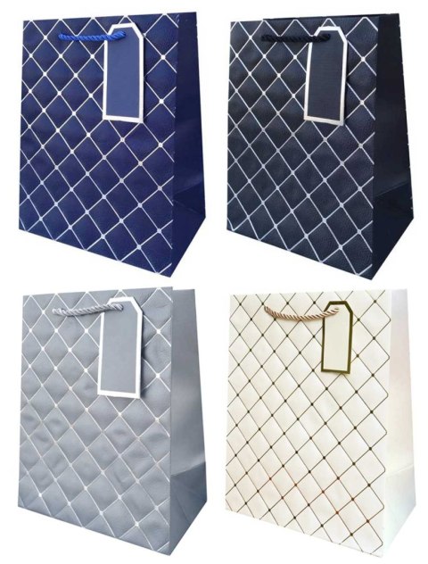 Torba prezentowa 12szt. ogólne 26 x 32 x 12cm (tłoczone) (z410) QPL-101