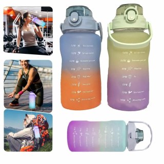 Bidon na wodę butelka motywacyjna 1,5l z miarką XJ5234