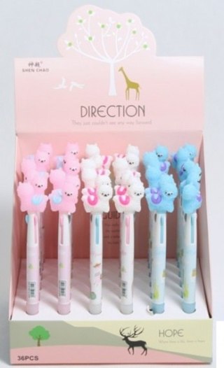 Długopis 3 kolorowy LAMA ALPAKA