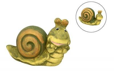 Figurka ceramiczna ślimak 17 x 8 x 12,5cm
