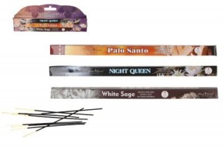 Kadzidło zapachowe White Sage, Palo Santo, Night Queen 3 opak po 8szt. ISP613