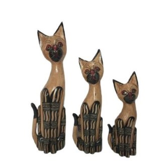 Koty drewniane 3szt 50 / 40 / 30cm TK109M