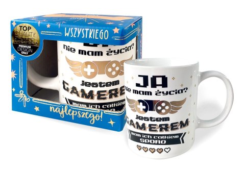 Kubek Premium 300ml Jestem Gamerem Q 908