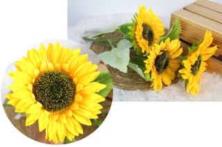 Kwiat 2szt SŁONECZNIK 3 kwiaty (13-17 cm) łodyga 90 cm WT-220