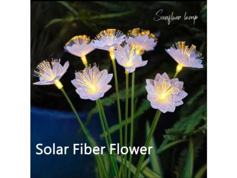 Lampa solarna 2szt. ogrodowa kwiatki led 76cm SOL47211