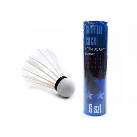 Lotki z piór białe 6szt w tubie