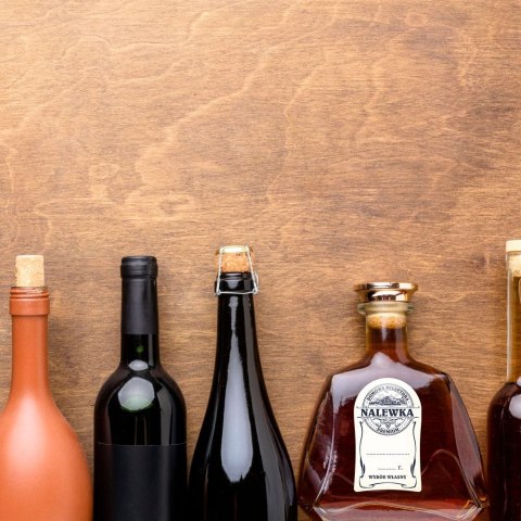 Naklejki na NALEWKI DOMOWA RECEPTURA PREMIUM 10szt. 55mm x 92mm