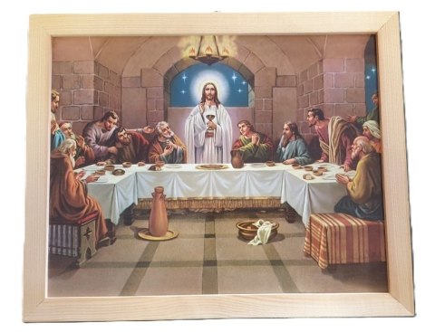 Obraz w drewnianej ramie 20 x 25 - Ostatnia Wieczerza