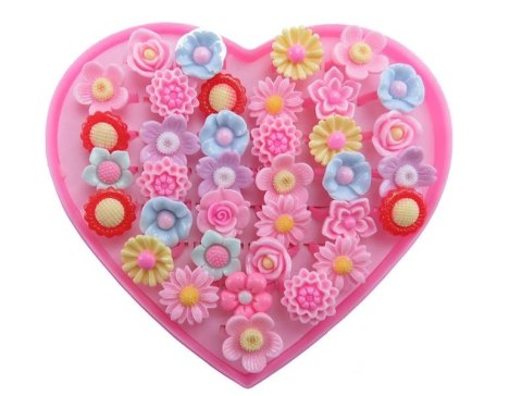 Pierścionki regulowane 36szt.