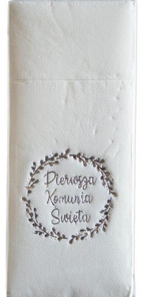Serwetka 20szt. Komunia 32 x 38cm Kie-KWianekSR