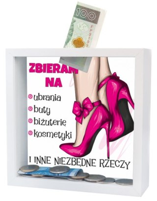 Skarbonka MDF - "Zbieram na....."