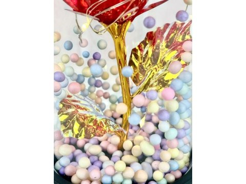 Wieczna róża LED w szkle 762857