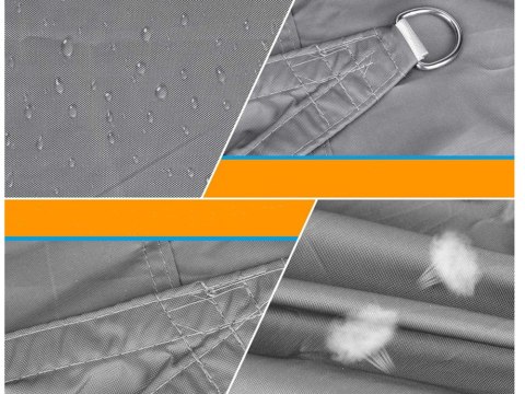 Żagiel przeciwsłoneczny ogrodowy wodoodporny 3 x 2m