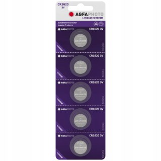Bateria 5szt. AgfaPhoto CR1620 Lit | 150-803234