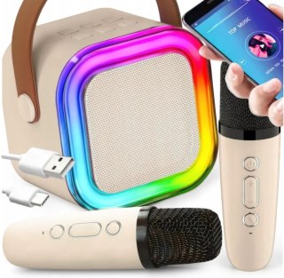 Bezprzewodowy zestaw do karaoke + 2 mikrofony XJ5651