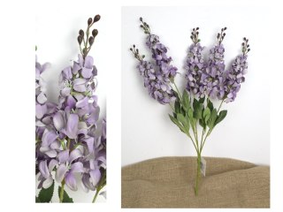 Bukiet 2szt ŁUBIN wys. 58 cm, 5 łodyg (kwiat 21x4 cm) FIOLETOWY MZ-032B