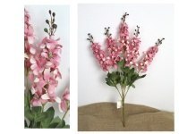 Bukiet 2szt ŁUBIN wys. 58 cm, 5 łodyg (kwiat 21x4 cm) RÓŻÓWO-KREMOWY MZ-032D