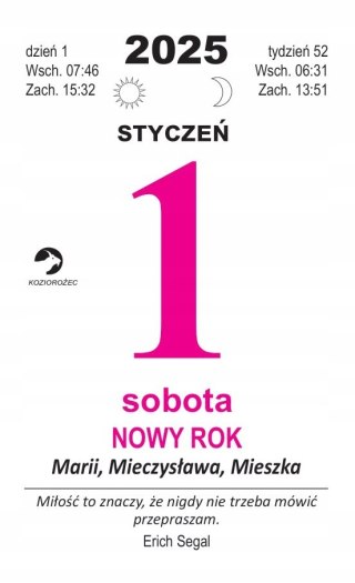 Kalendarz 2026 kulinarny B7 zdzierak