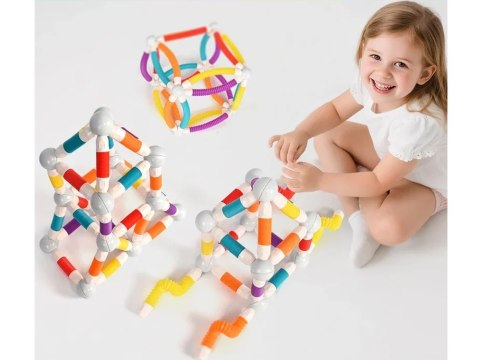Klocki elastyczne magnetyczne rurki do budowania Tube Block 36 elem. | ZA5813