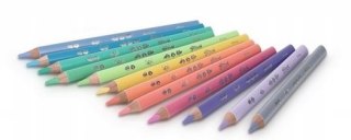 Kredki ołówkowe Jumbo 12 kolorów pastelowych Stitch Pastel 2030 3374