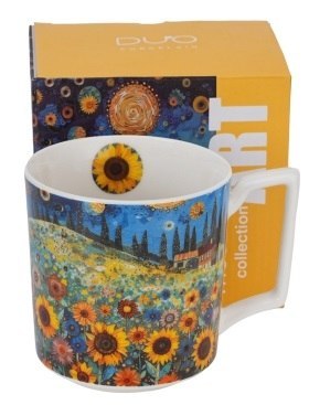 Kubek 450ml. MODERN SUNFLOWER FIELD