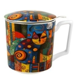 Kubek 450ml. z zaparzaczem MODERN CAT