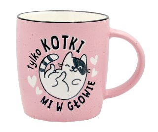 Kubek Tylko kotki mi w głowie 350ml | UP-030