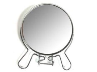 Lusterko kosmetyczne dwustronne powiększające do makijażu stojące 5"