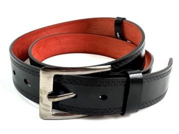 Pasek czarny do spodni 125cm