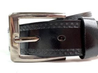 Pasek czarny do spodni 125cm