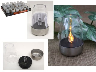 Świeczka solarna z czujnikiem zmierzchu 10x6 cm ZNA-002