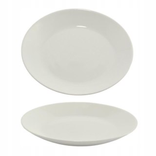 Talerz deserowy 19cm biały szkło hartowane Blanca