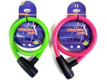 Zapięcie do roweru blokada rowerowa linka na klucz + 2 klucze 80cm x 14mm