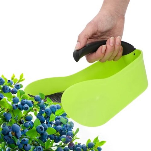 Zbieraczka do drobnych owoców, zielona, z tworzywa