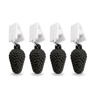 Dyskretne i wyposażone w praktyczne klipsy ciężarki do obrusu 4szt.