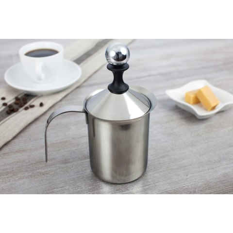 Dzbanek spieniacz do mleka ręczny Kulka 0,8 l