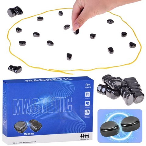 Gra edukacyjna strategiczna rodzinna kamyczki magnetyczne 20 magnesów GR0768